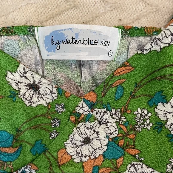 NWOT Big Water Blue Sky Babydoll Camisole Top - Picture 4 of 5